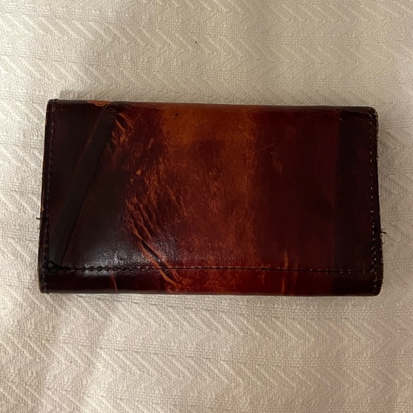 HANDMADE vintage genuine leather wallet - Picture 2 of 5